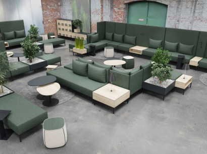PAPE UND ROHDE BÜROEINRICHTUNGEN - New Work Lounge - Loungelandschaft
