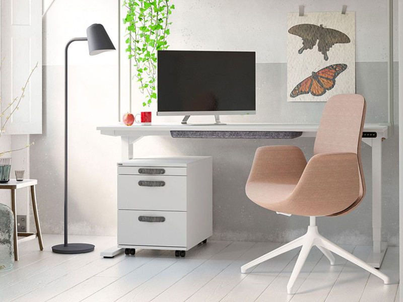 Assmann Home Office Bürostuhl in Apricot oder Peach - Das gewisse Etwas