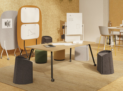 Agile Arbeitswelten mit mobilen Büromöbeln - Einzelarbeitsplatz