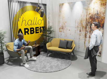 Pape und Rohde Büroeinrichtung - New Work Warteraum oder Lounge im Urban Style
