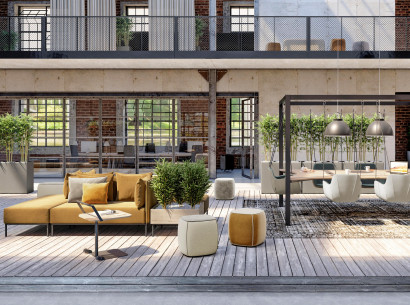 Pape und Rohde Büroeinrichtung - New Work - Lounge im Urban Style