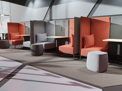 Pape und Rohde Bueroeinrichtung - New Work Lounge im Architecture Design