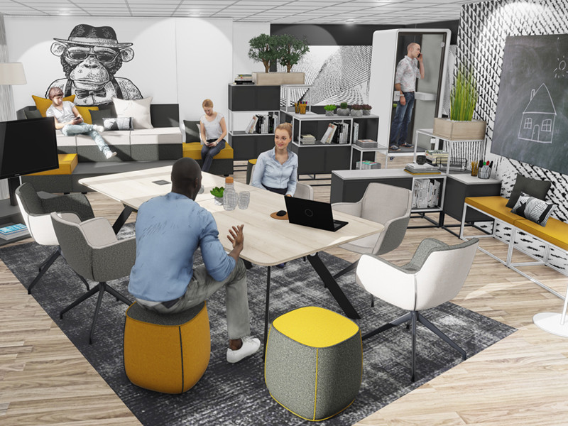 PAPE UND ROHDE Büroeinrichtungen - New Work Kreativraum - Coworking Spaces als Kreativschmieden - Coworking Spaces - moderne Kreativschmieden