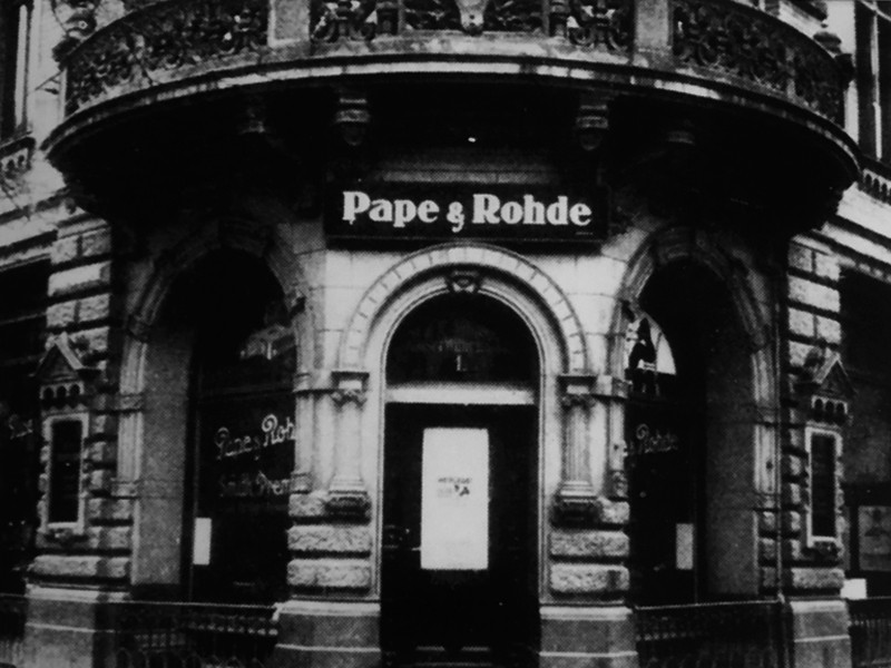 Pape und Rohde Bueroeinrichtungen - Firmensitz im Jahr 1919 - Über 100 Jahre Erfahrung